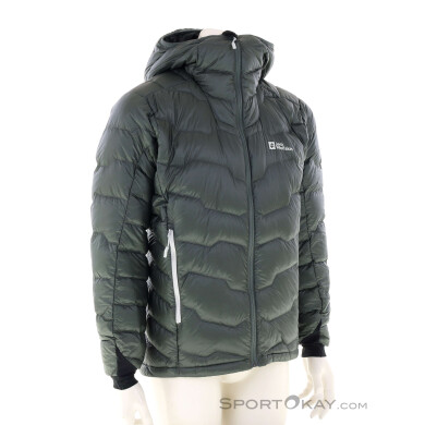 Jack Wolfskin Alpsitze Down Hoody Herren Outdoorjacke-Oliv-Dunkelgrün-M