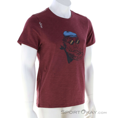Chillaz French Mountaineer Herren T-Shirt-Dunkel-Rot-M
