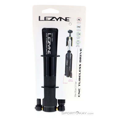 Lezyne CNC Tubeless Drive Minipumpe-Schwarz-One Size
