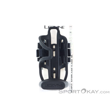 Lezyne Flow Storage Loaded Flaschenhalter Adapter-Schwarz-One Size