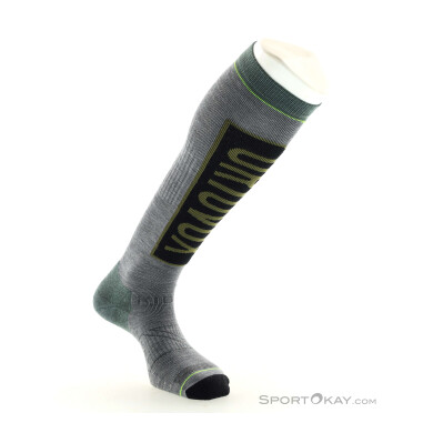 Ortovox Freeride Long Herren Skisocken-Grün-39-41