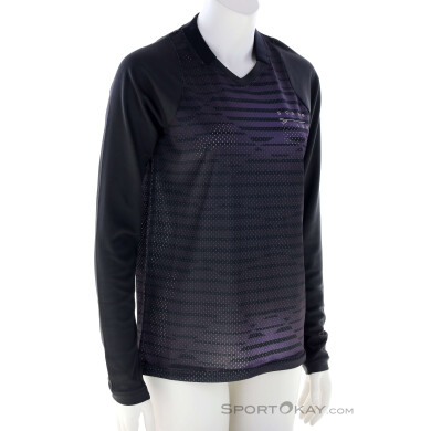 ION MTB Scrub LS Damen Bikeshirt-Schwarz-XS