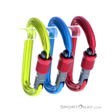 Ocun Falcon Screw 3er Karabiner-Set-Mehrfarbig-One Size