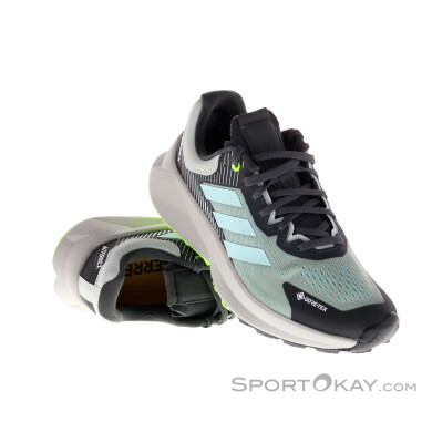 adidas Terrex Soulstride Flow GTX Damen Traillaufschuhe Gore-Tex-Türkis-5,5