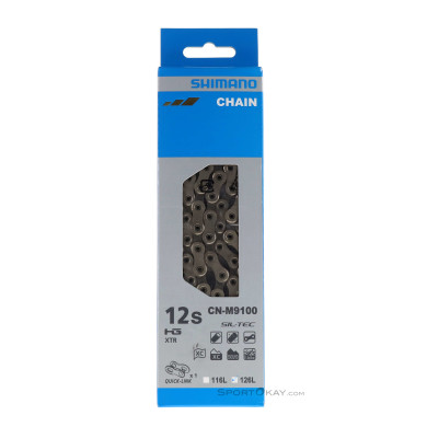 Shimano XTR Dura Ace CN-M9100 126GL 12-Fach Kette-Silber-One Size