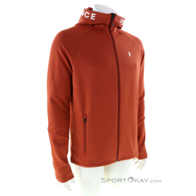 Peak Performance Rider Zip Hood Herren Sweater-Orange-XL