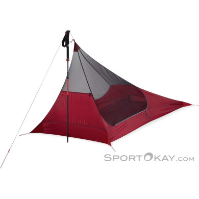 MSR Thru-Hiker Mesh House 1-Personen Zelt-Rot-One Size