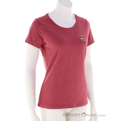 Chillaz Gandia E Ciao Damen T-Shirt-Rot-38