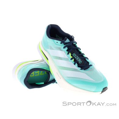 adidas Adizero Boston 13 Herren Laufschuhe-Türkis-9,5
