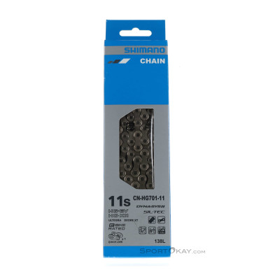 Shimano CN- HG701 11-fach 138GL Kette-Silber-One Size