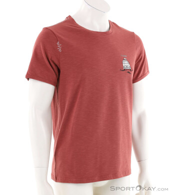 Chillaz E Ciao Herren T-Shirt-Dunkel-Rot-S