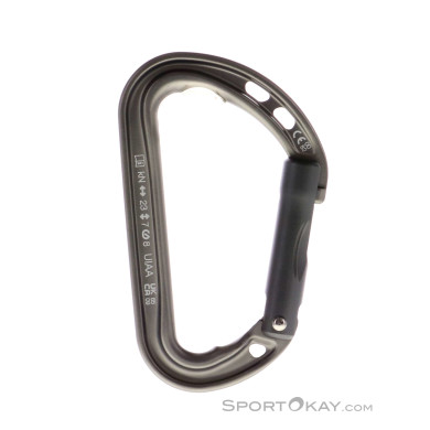 Petzl Spirit Straight Gate Schnappkarabiner-Grau-One Size