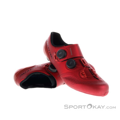 Shimano RC902 S-Phyre Wide Herren Rennradschuhe-Rot-46