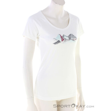 Millet Geo Mountain III TS Damen Funktionsshirt-Weiss-XL