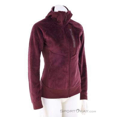 Rock Experience Blizzard Tech Hoodie FZ Damen Sweater-Dunkel-Rot-S