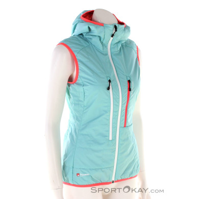 Ortovox Swisswool Piz Boe Damen Tourenweste-Türkis-S