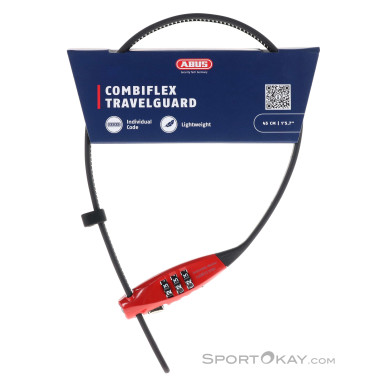 Abus TravelGuard 45cm Fahrradschloss-Rot-45