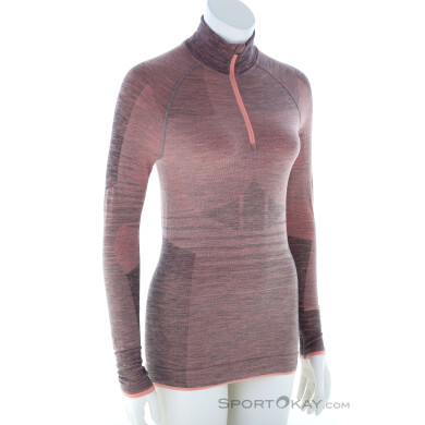 Ortovox 230 Competition Zip Neck Damen Funktionsshirt-Pink-Rosa-S