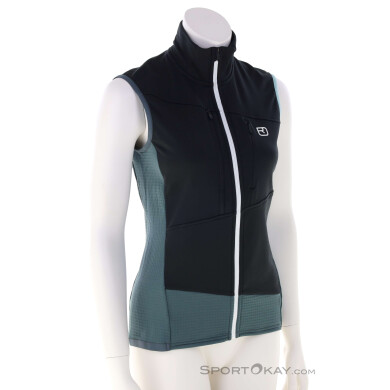 Ortovox Fleece Grid Vest Damen Outdoorweste-Schwarz-M