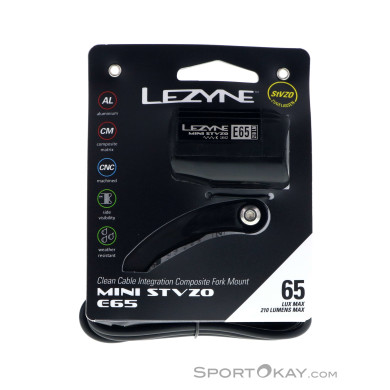 Lezyne E-Bike Mini Drive E65 StVZO Fahrradlicht vorne-Schwarz-One Size