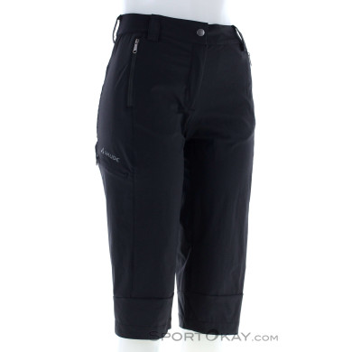 Vaude Farley Stretch Capri Hose III Damen Outdoorhose-Schwarz-36