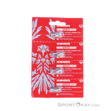Sram PowerLock 4er Set 12-Fach Kettenschloss-Silber-One Size