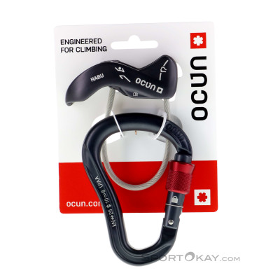 Ocun Belay Set Eagle Screw Habu Sicherungsgerät-Rot-One Size