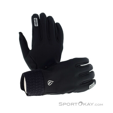 ION Shelter AMP Softshell Bikehandschuhe-Schwarz-XS