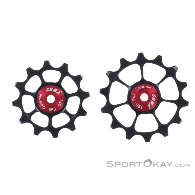 Cema Pulley-Set for Shimano 12s. Road Schaltwerk Zubehör-Schwarz-One Size