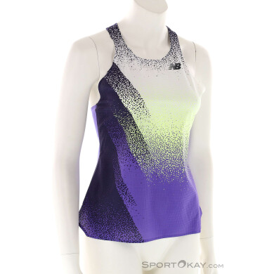 New Balance Race Day Ultra Light Printed Damen Tanktop-Lila-M