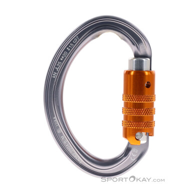 Petzl Omni Triat-Lock Karabiner-Silber-One Size