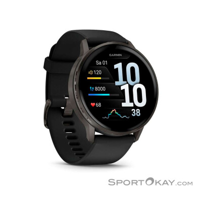 Garmin Venu 4 45mm Sportuhr-Schwarz-One Size