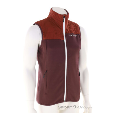 Ortovox Fleece Plus Vest Herren Tourenweste-Dunkel-Rot-S
