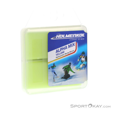 Holmenkol Alphamix WC yellow 2x35g Heisswachs-Grün-One Size