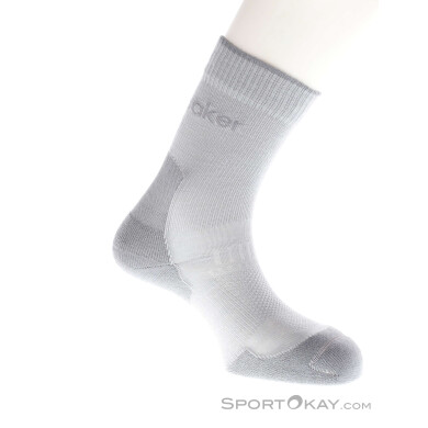 Icebreaker Hike+Light Crew Herren Wandersocken-Hell-Grau-M