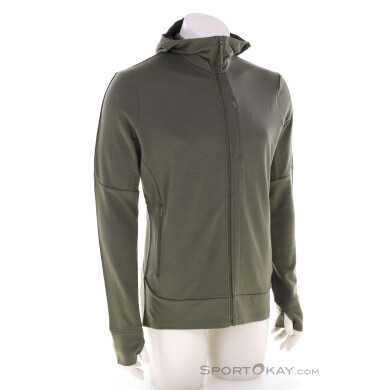 Icebreaker Merino 260 Quantum Zip Herren Sweater-Oliv-Dunkelgrün-M