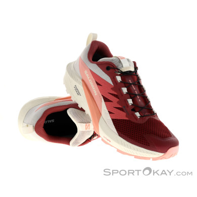 Salomon Sense Ride 5 GTX Damen Traillaufschuhe Gore-Tex-Dunkel-Rot-6