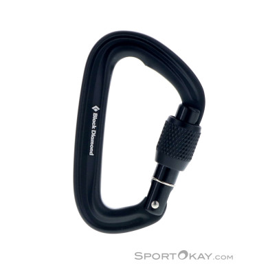 Black Diamond LiteForge Screwgate Karabiner-Schwarz-One Size