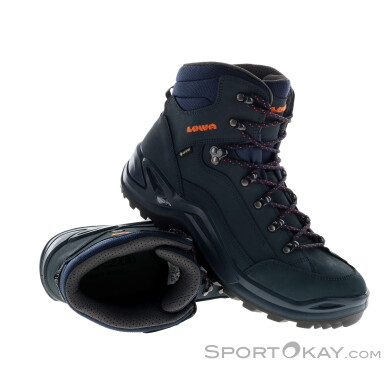 Lowa Renegade Mid GTX Herren Wanderschuhe Gore-Tex-Orange-11,5