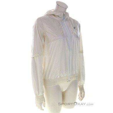 Asics Nagino Run Jacket Damen Laufjacke-Weiss-M