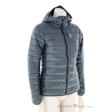Haglöfs Roc Down Hood Damen Isolationsjacke-Anthrazit-XS