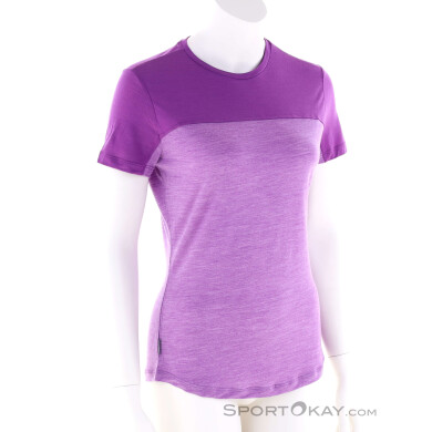 Icebreaker 125 Cool-Lite Merino Blend Sphere Damen Funktionsshirt-Lila-XS