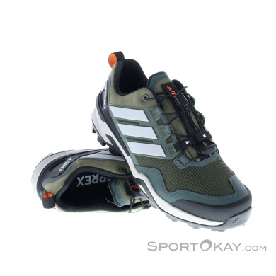 adidas Terrex Skychaser Herren Wanderschuhe-Oliv-Dunkelgrün-9,5