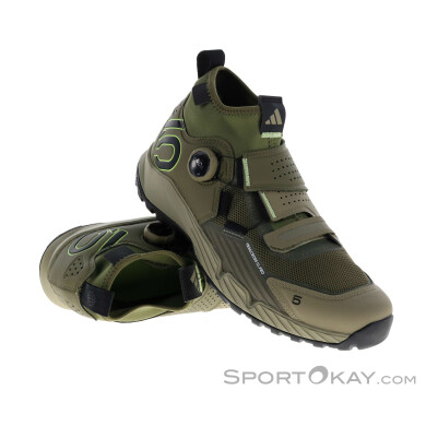 Five Ten Trailcross Pro Clip-In Herren MTB Schuhe-Oliv-Dunkelgrün-8,5