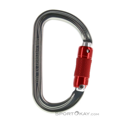 Petzl Am'D Twist-Lock Karabiner-Grau-One Size