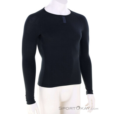 Rapha Merino Base Layer Herren Bikeshirt langarm-Schwarz-S