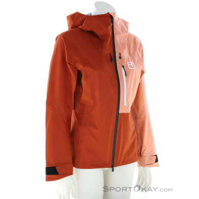 Ortovox Ortler 3L Damen Outdoorjacke-Orange-S