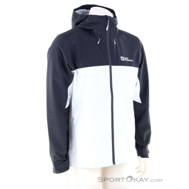 Jack Wolfskin Weiltal 2L Herren Regenjacke-Hell-Grau-M