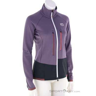 Ortovox Fleece RIB Damen Fleecejacke-Lila-S