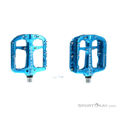 Chromag Scarab Flat Pedale-Blau-One Size
